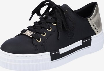 Rieker Lace-Up Shoes in Black: front