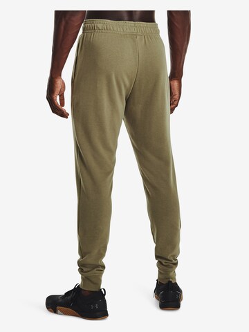 UNDER ARMOUR Tapered Workout Pants 'Rival' in Green