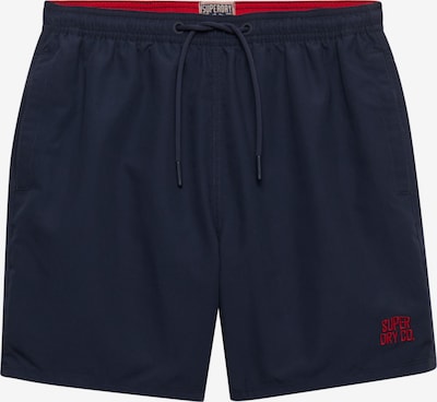 Superdry & Co Shorts de bain 'Essential' en marine / rouge, Vue avec produit