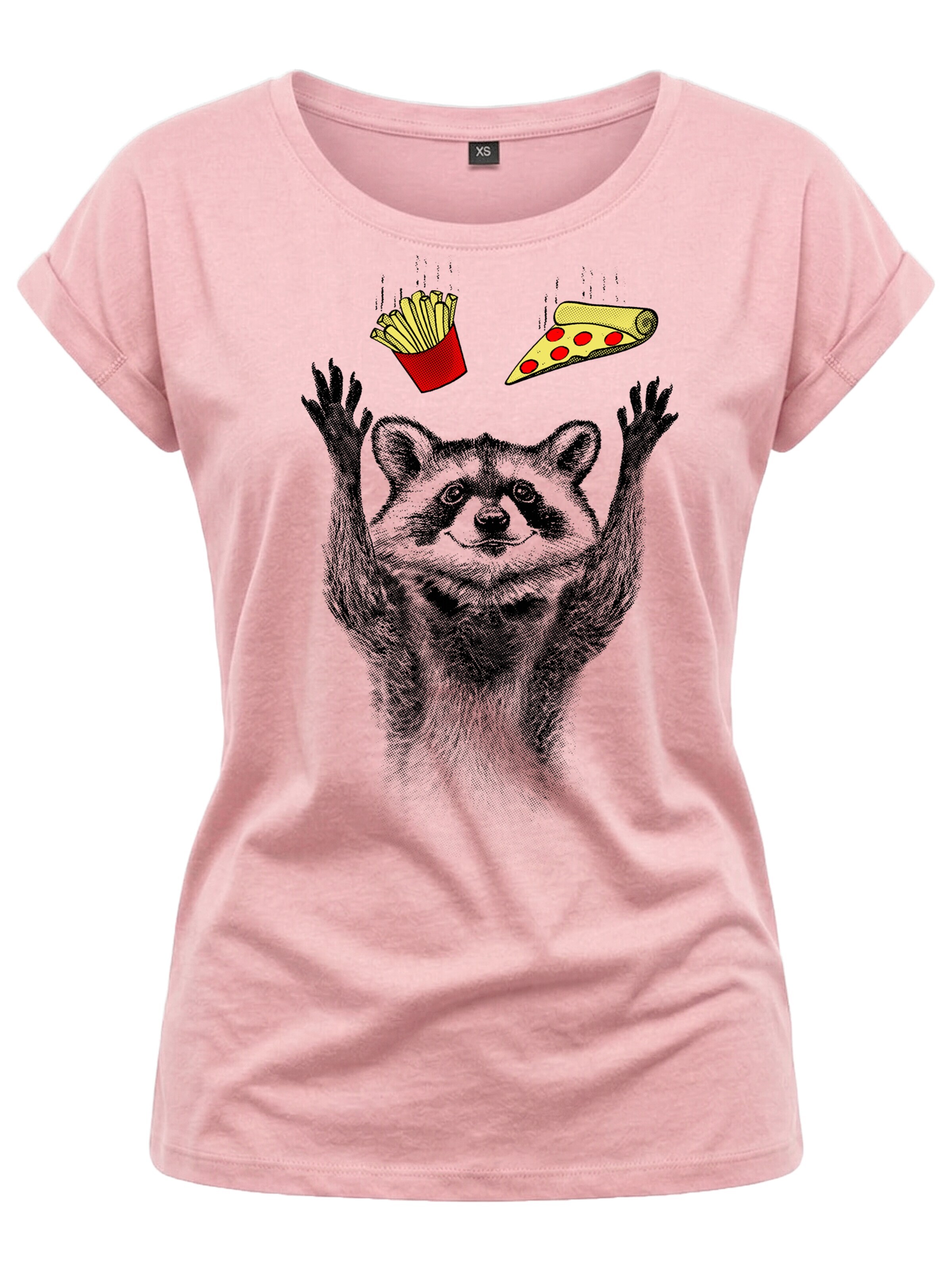 MAKAYA Shirt 'Pizza' in Pink: front