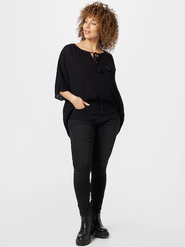 ONLY Curve Regular Jeans 'DAISY' in Zwart