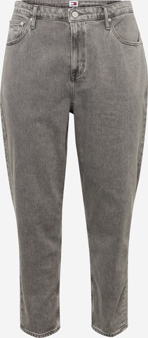 Tommy Jeans Curve Tapered Jeans 'MOM CURVE' in Grey: front