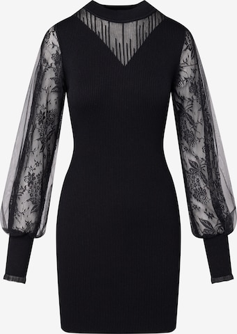 juoda Quiosque Megzta suknelė: priekis