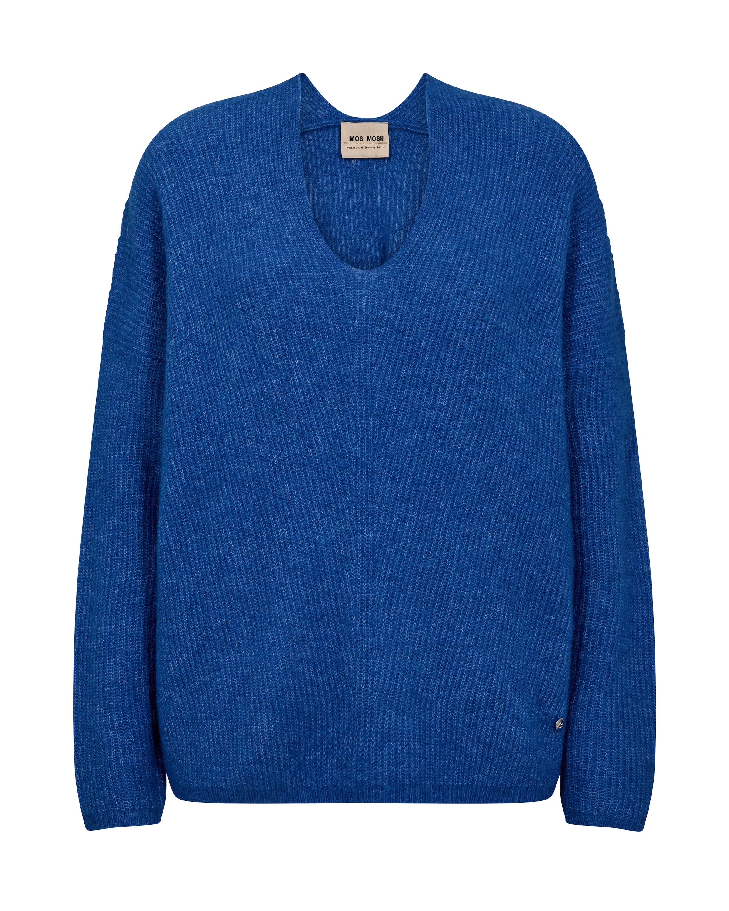 MOS MOSH Svetr – modrá: přední strana