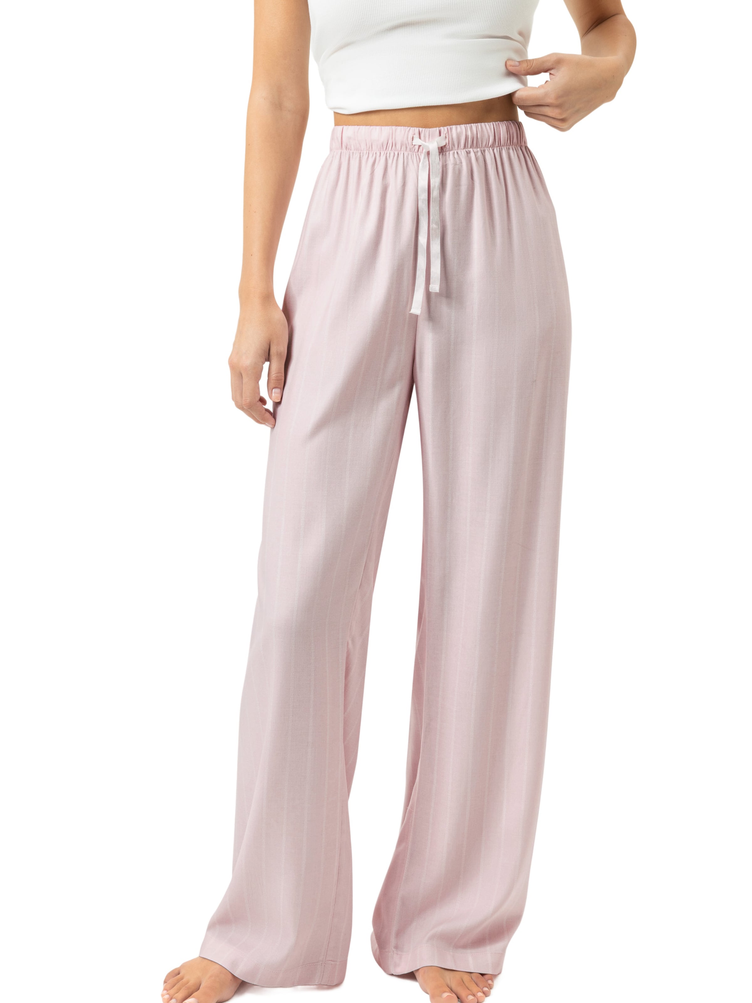 Pantalon de pyjama Mey en rose : devant