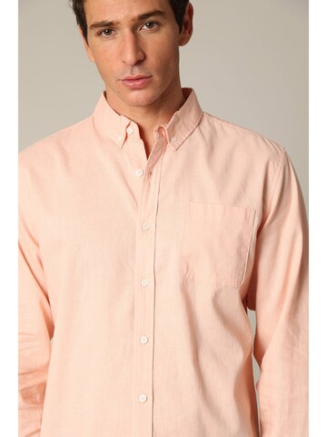 Coupe regular Chemise 'Sole' Deeluxe en orange