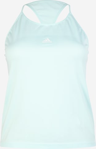 ADIDAS SPORTSWEAR Top sportowy w kolorze zielony: przód