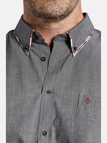 Charles Colby Regular fit Button Up Shirt 'Duke Jefferson' in Grey