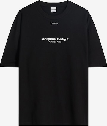 Bershka Shirt in Zwart: voorkant