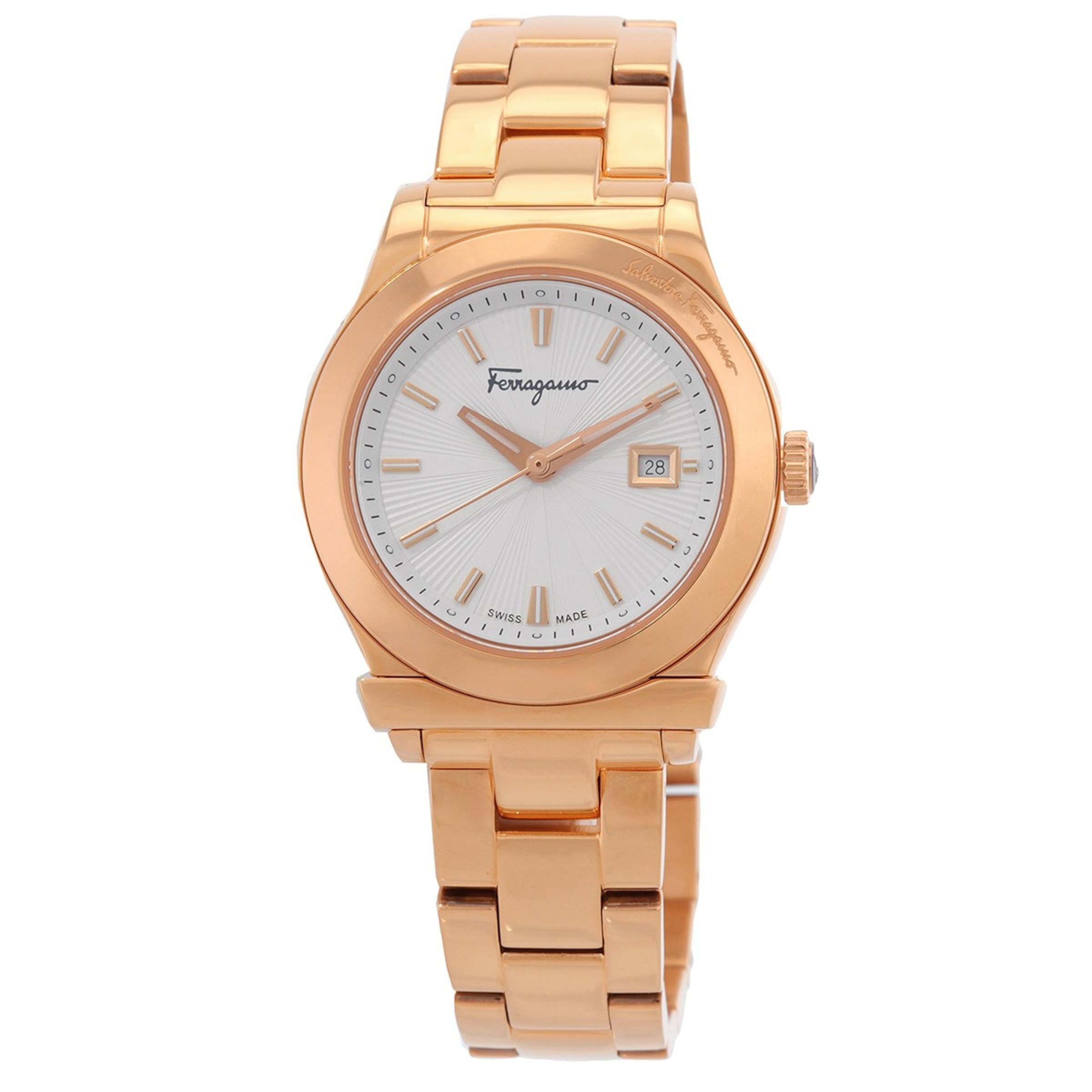 Salvatore Ferragamo Analog Watch in Gold: front