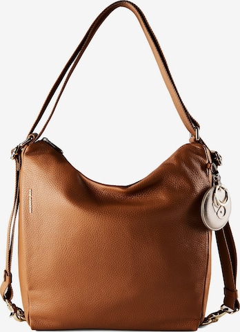 MANDARINA DUCK Schultertasche 'Mellow' in Braun: Vorderseite
