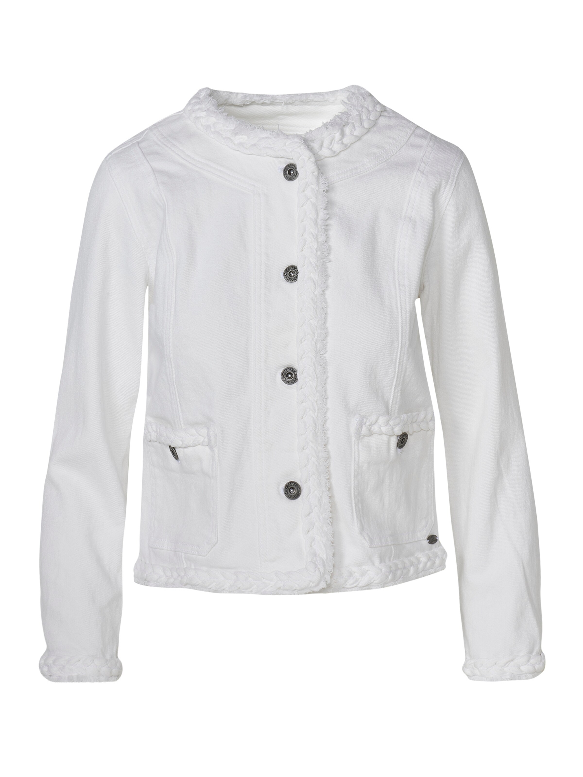 KOROSHI Between-season jacket in White: front