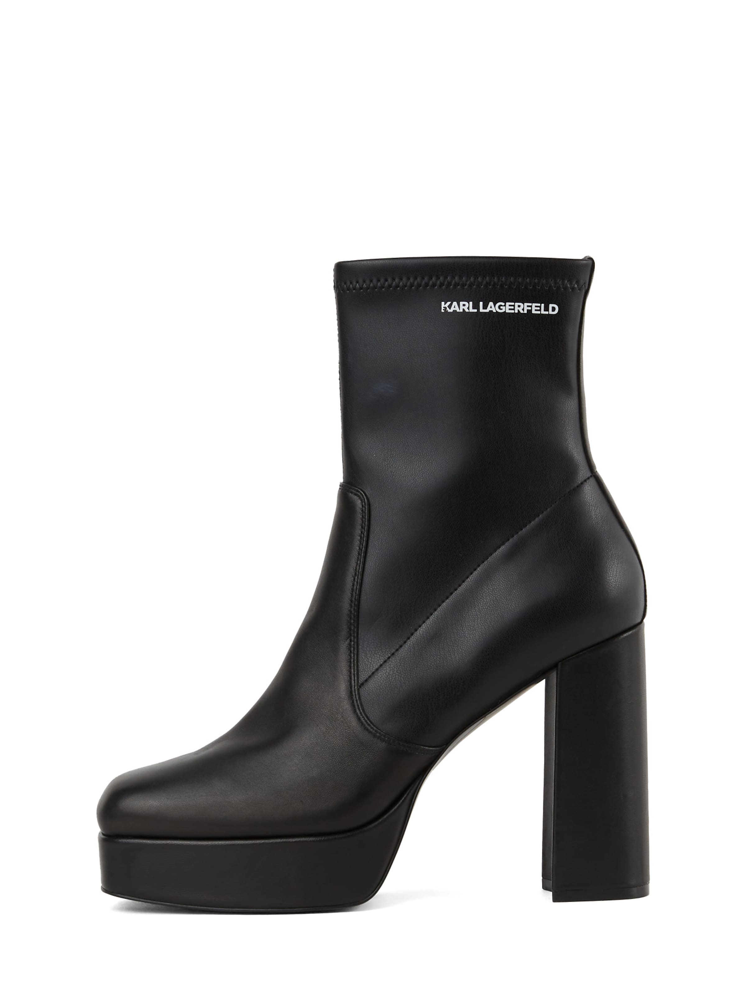 KARL LAGERFELD JEANS Μποτάκι 'Daphne' σε μαύρο: μπροστά