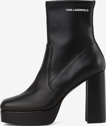 Botine 'Daphne' de la KARL LAGERFELD JEANS pe negru: față