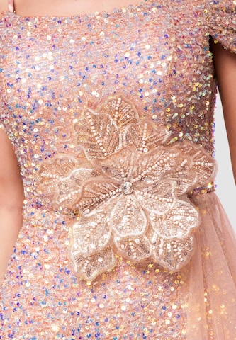 Ombre Abendkleid in Gold