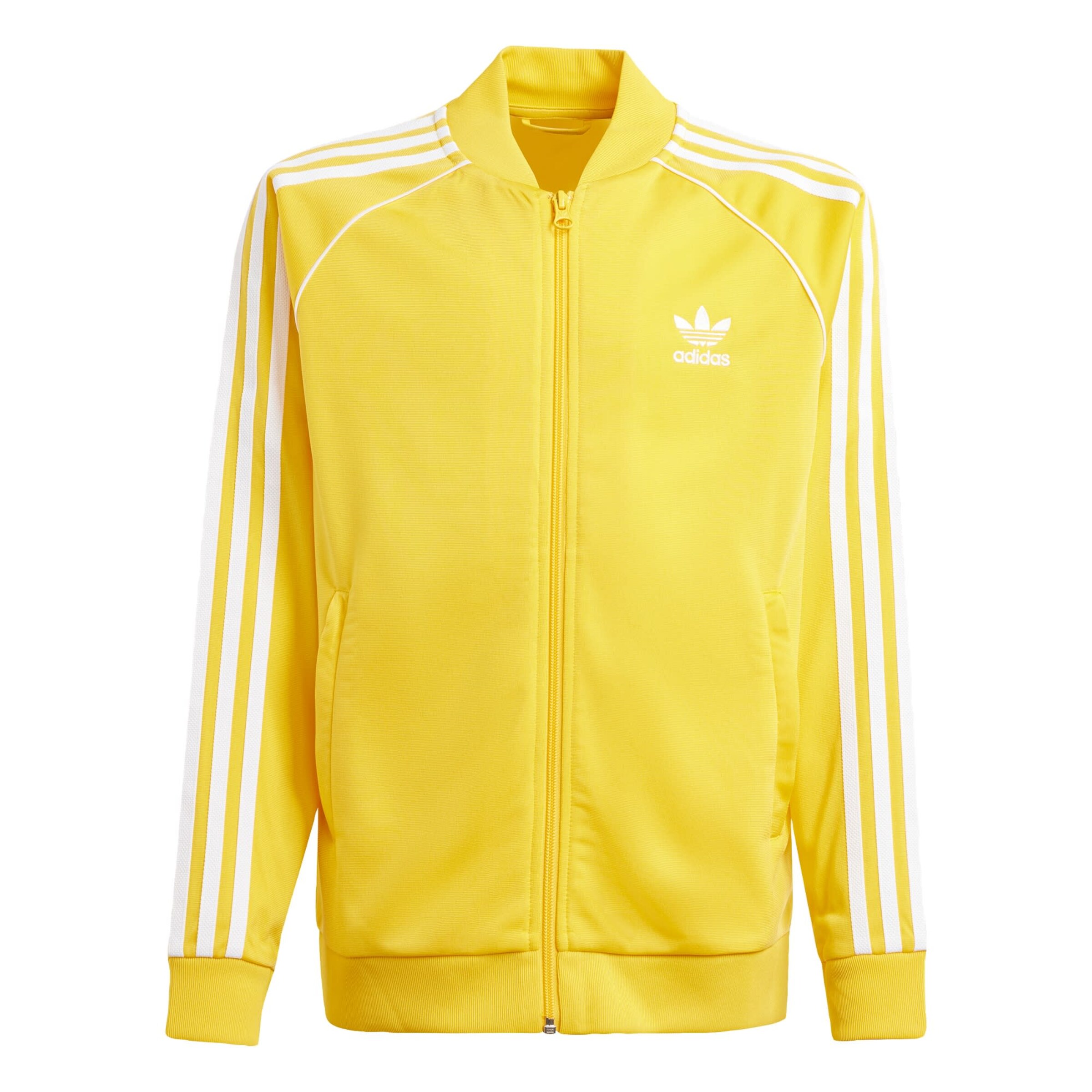 ADIDAS ORIGINALS Regular Zip Up Hoodie Adicolor SST in Yellow ABOUT YOU