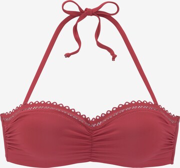 s.Oliver Bandeau Bikinitop in Rood: voorkant