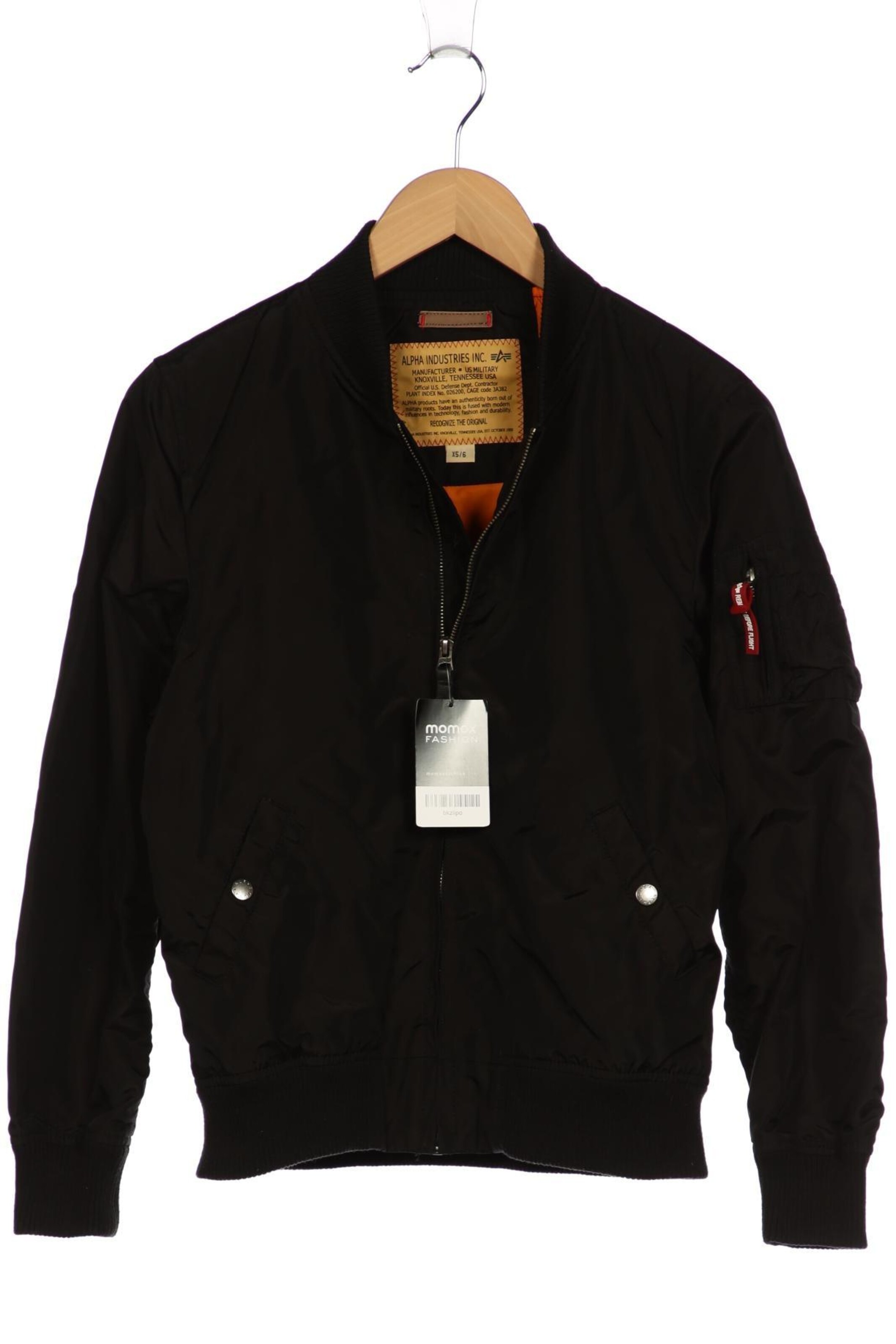 ALPHA INDUSTRIES Jacket & Coat in M in Black: front