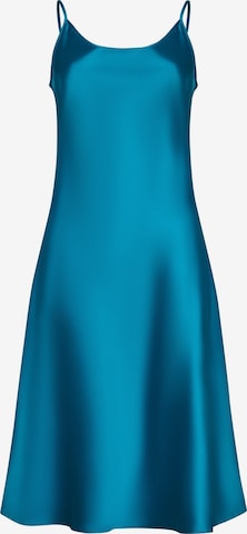 Robe 'Below the knee satin slip dress 'Grace'' Serena Silueta en bleu : devant