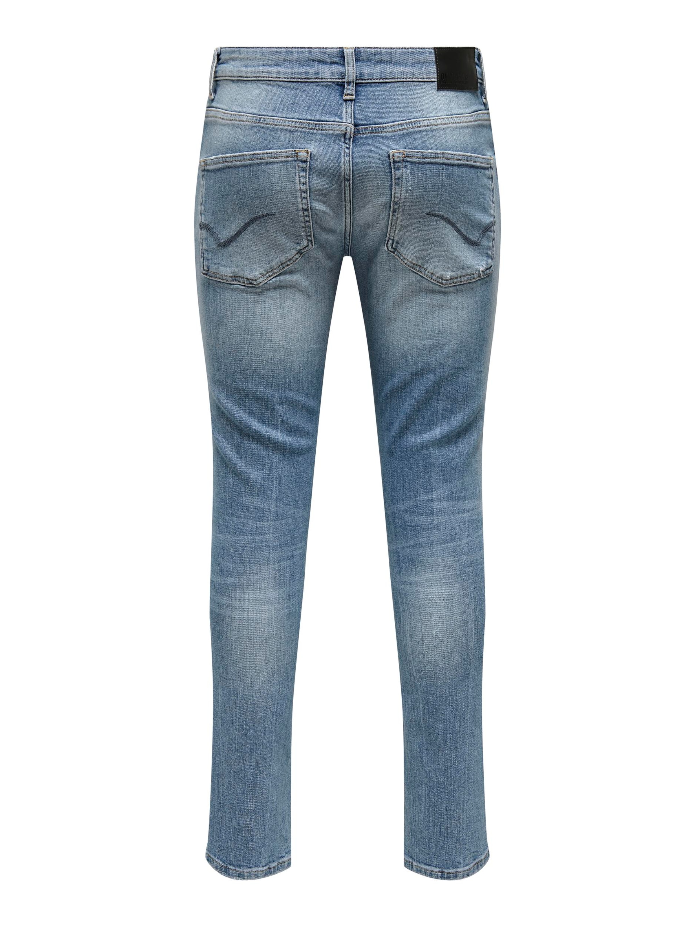 Only & Sons Úzky strih Džínsy 'Loom' - Modrá