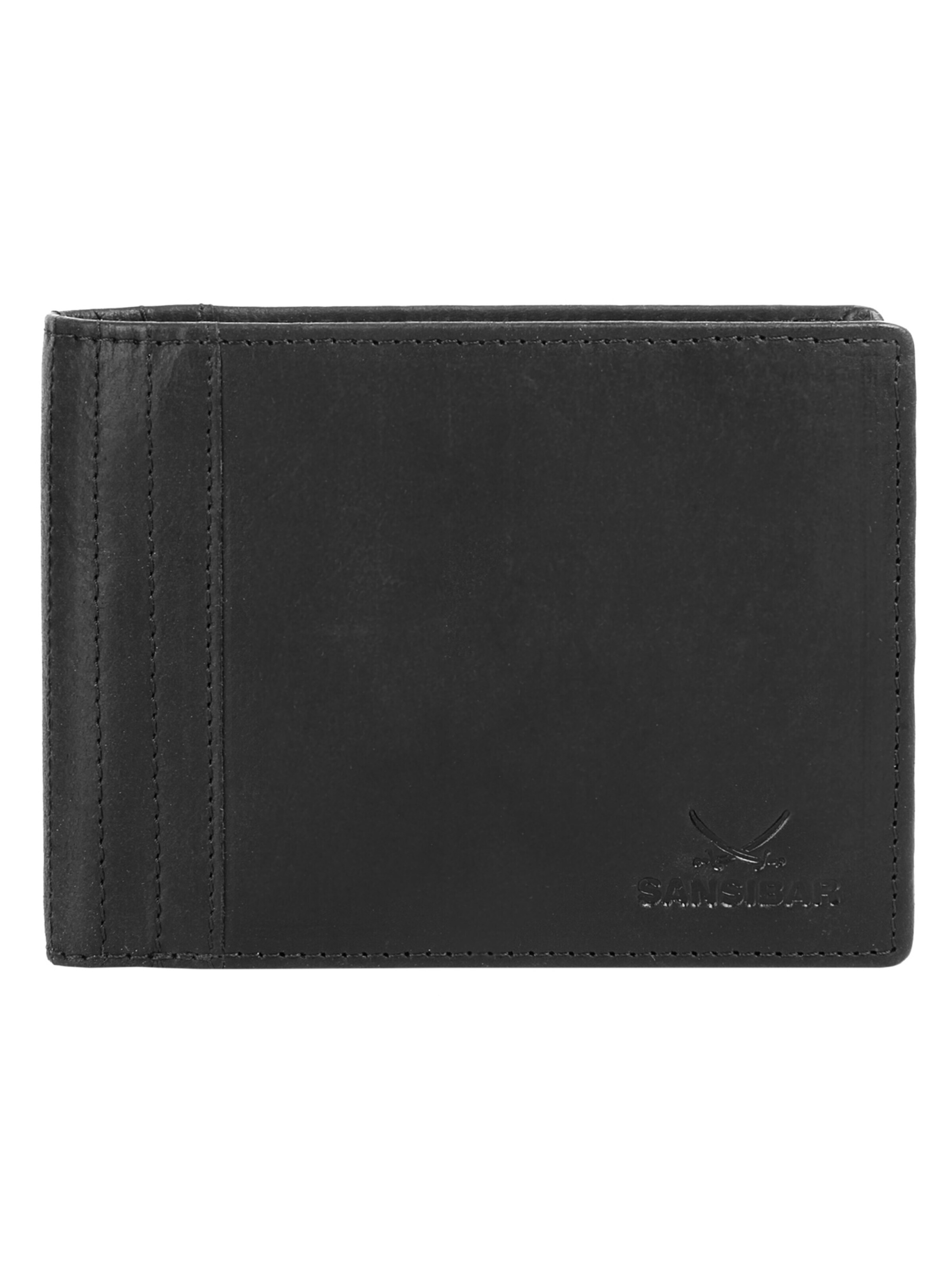 SANSIBAR Wallet in Black: front