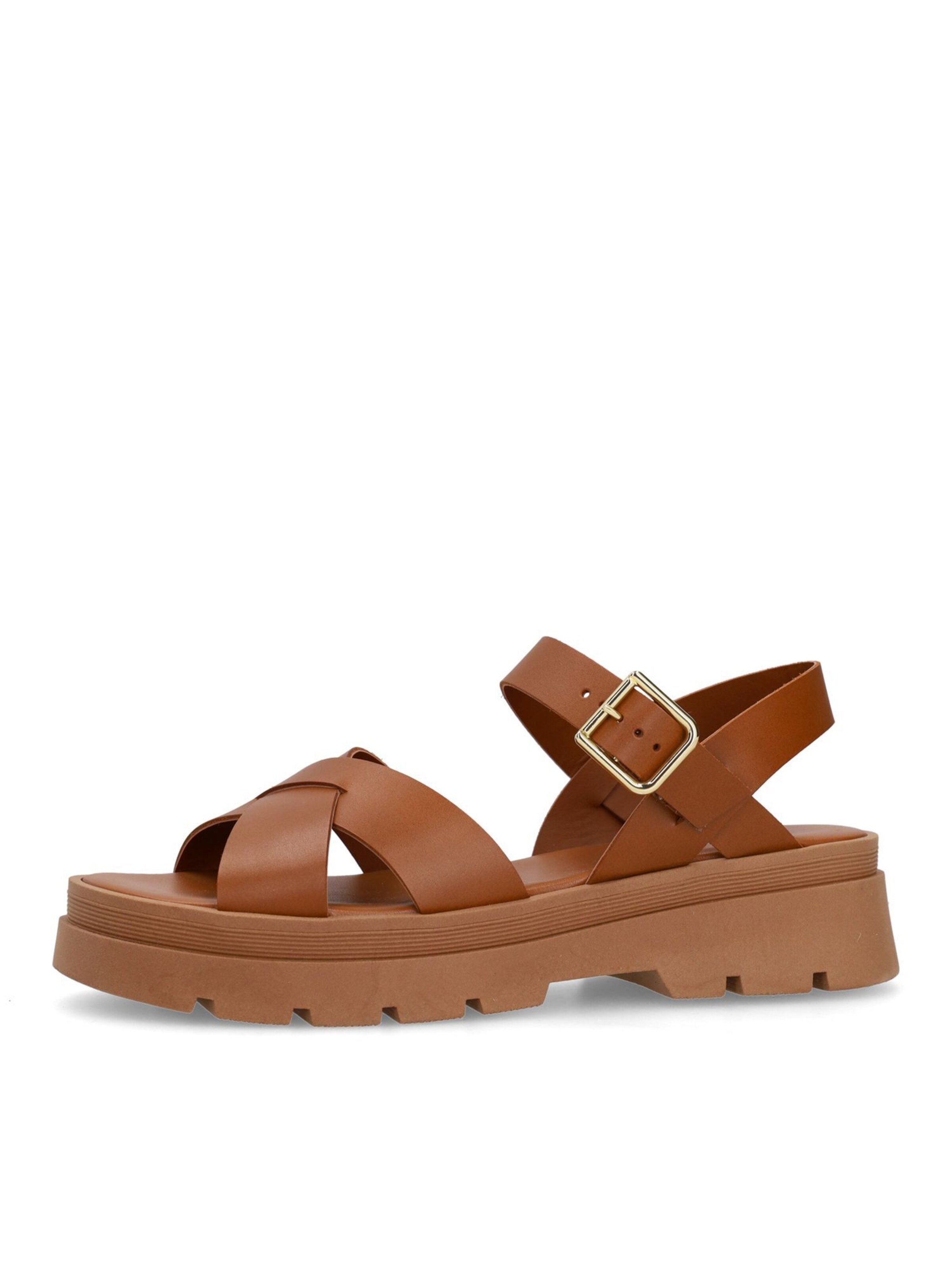 MANFIELD Sandals in Brown: front