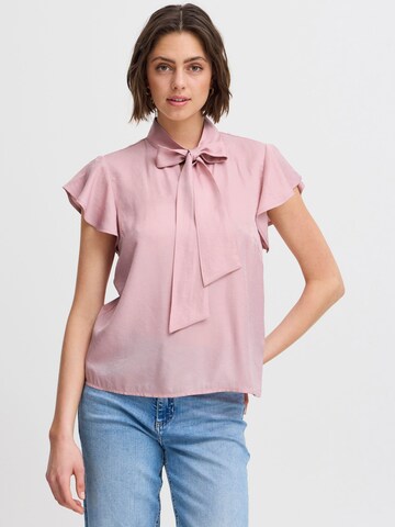 ICHI - Blusa 'Stinea' en rosa: frente