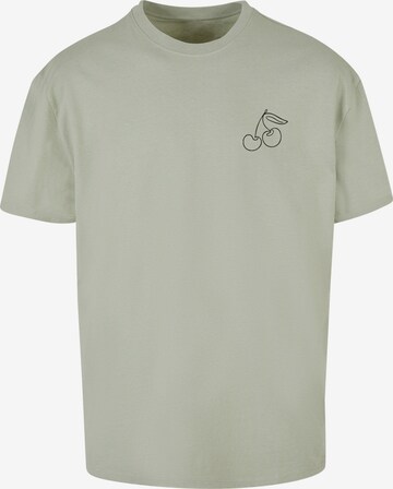 T-Shirt 'Cherry' Merchcode en vert : devant