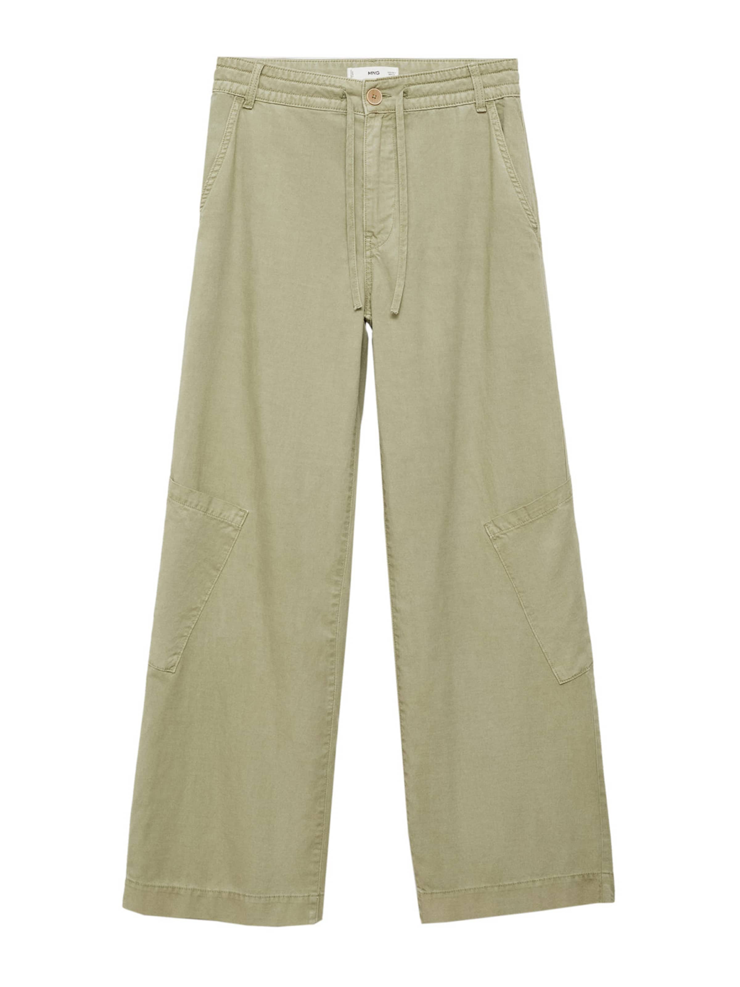 MANGO Loosefit Bukser 'Coral' i grøn: forside