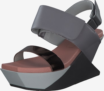 UNISA Strap Sandals in Grey: front