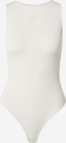 Body sportivo di NIKE in bianco: frontale
