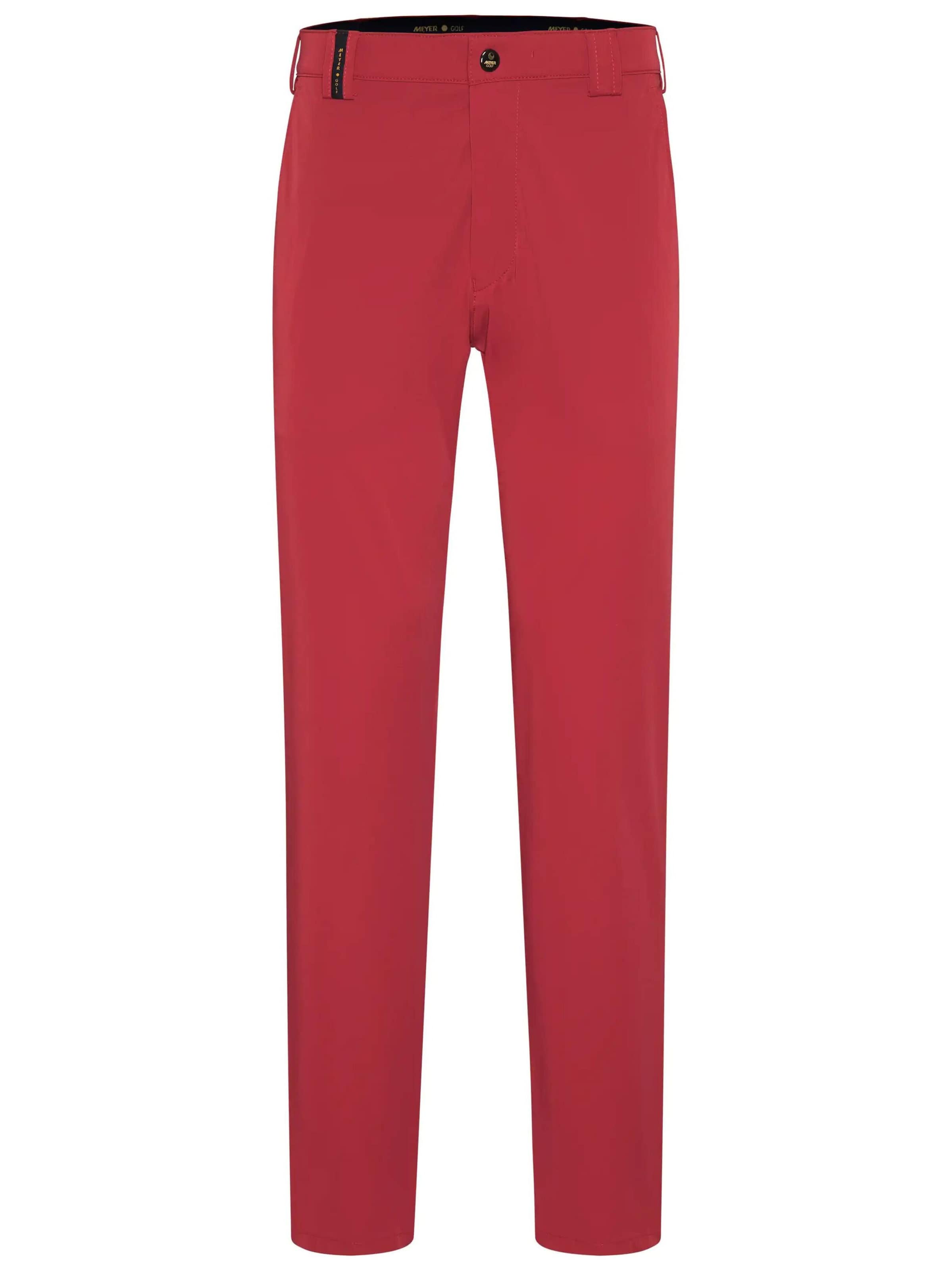 Coupe slim Pantalon chino 'Augusta' MEYER en rouge : devant