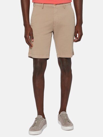 Coupe slim Pantalon Boggi Milano en beige : devant