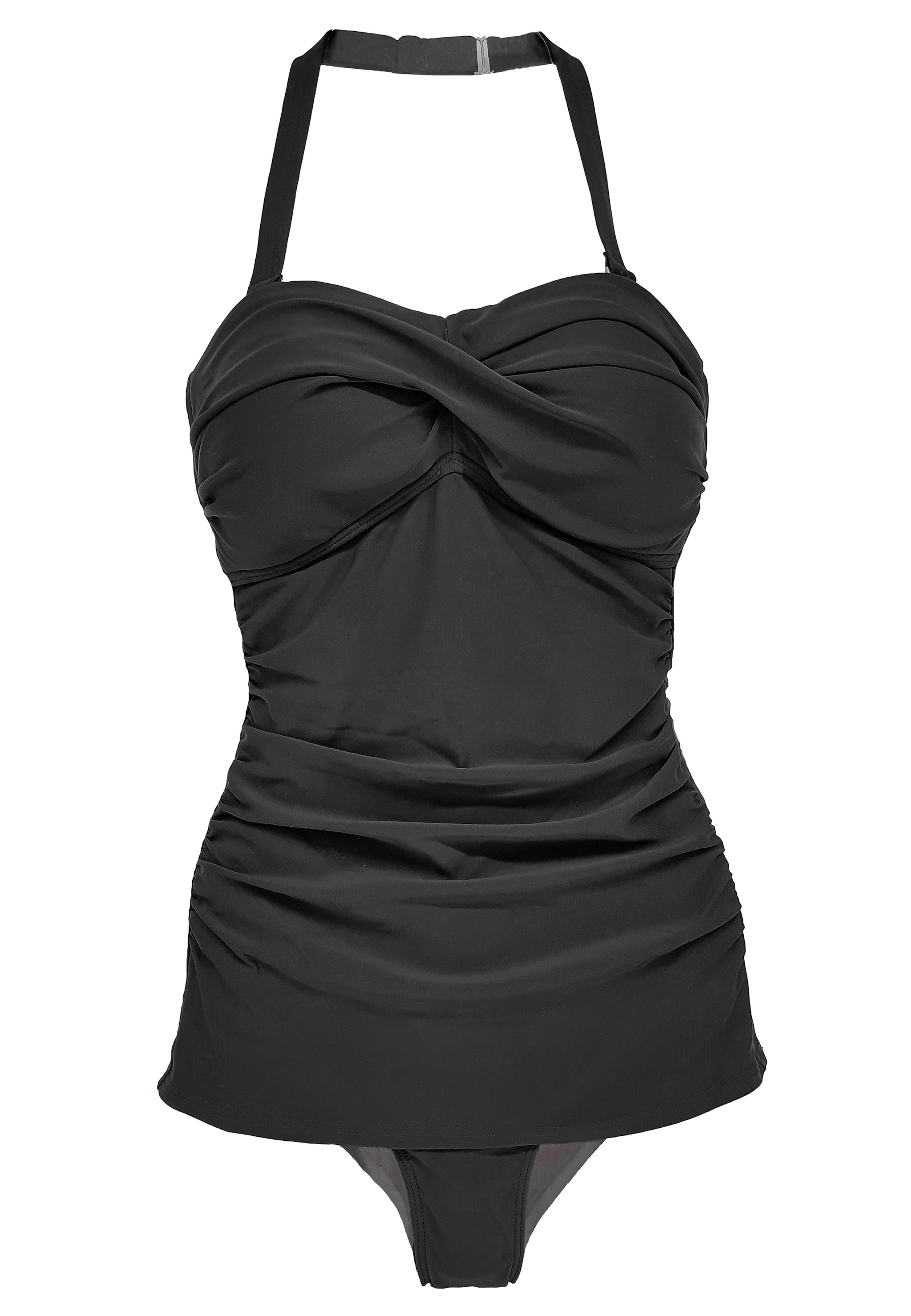 BECO the world of aquasports Sportbadpak 'Sailors Romance' in Zwart: voorkant