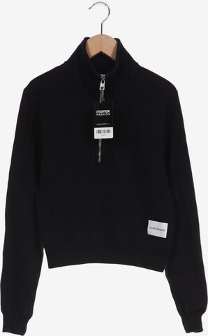 Calvin Klein Jeans Sweatshirt & Zip-Up Hoodie in S in Black: front