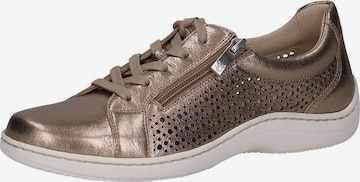 CAPRICE Sneakers laag in Bruin: voorkant