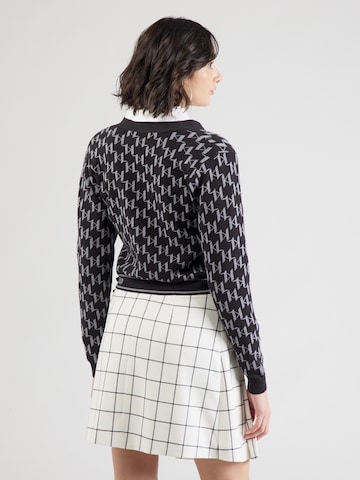 Karl Lagerfeld Knit Cardigan in Grey: back