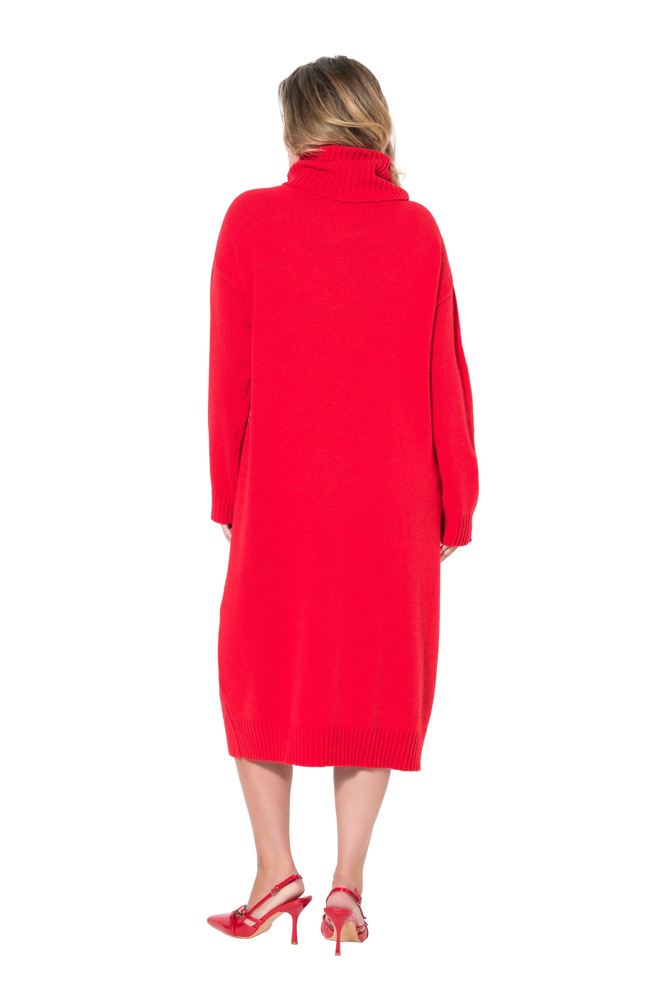 MIAMODA Gebreide jurk in Rood