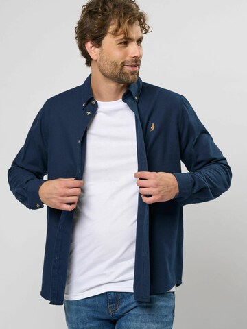 MCS - Ajuste regular Camisa 'Tom' en azul: frente