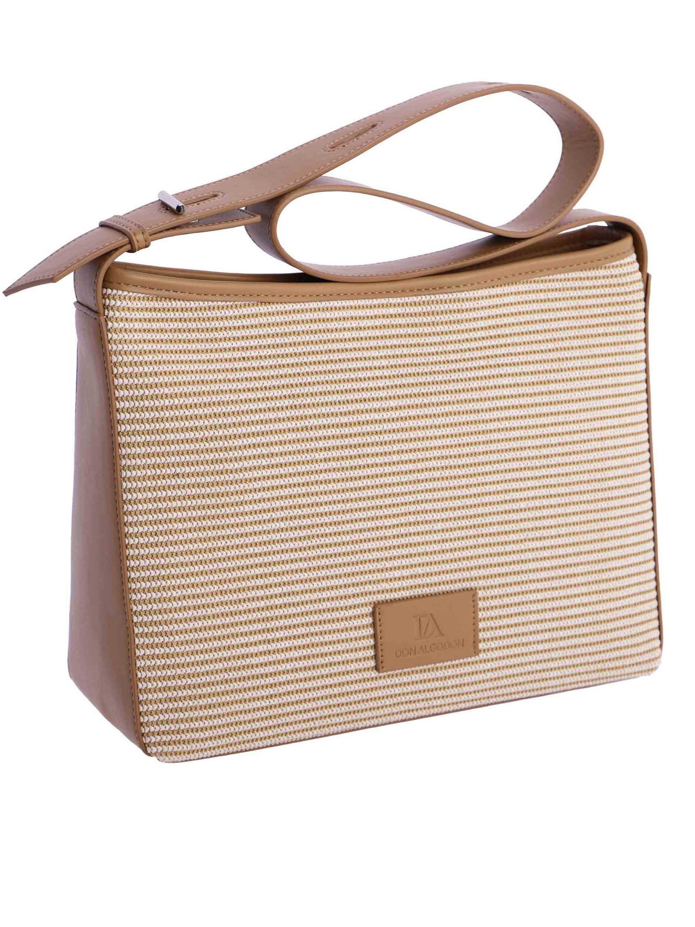 Don Algodon - Bolso de hombro 'Dorada' en beige