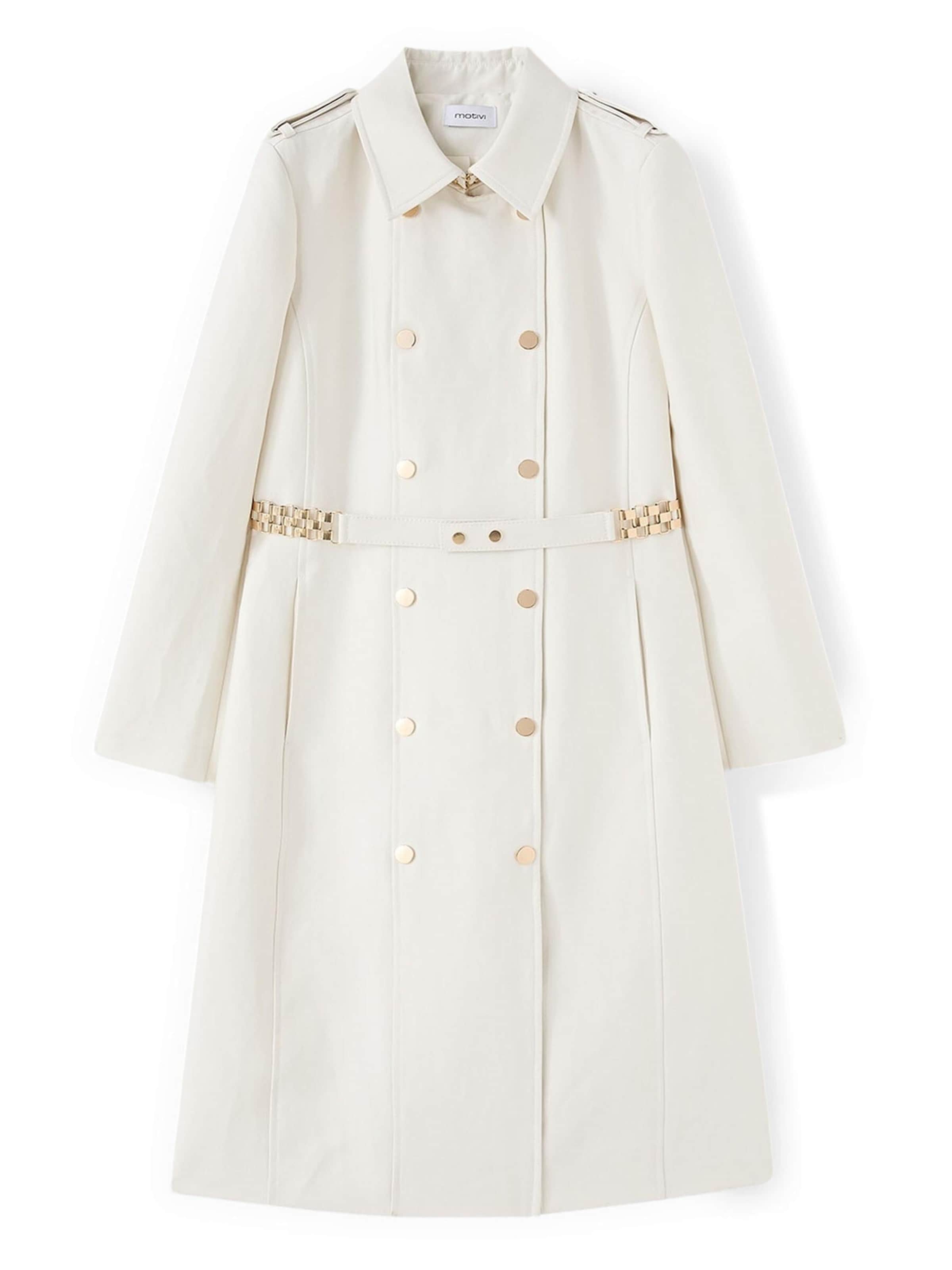 MOTIVI Winter coat in White: front