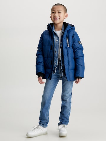 Calvin Klein Jeans Vinterjakke i blå