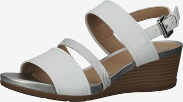 GEOX Strap Sandals in White: front