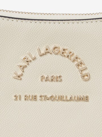 Borsa a tracolla 'Rue St-Guillaume' di Karl Lagerfeld in bianco