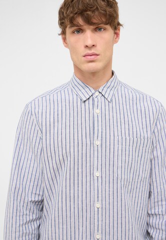 MUSTANG Regular Fit Hemd ' Style Richardson ' in Blau