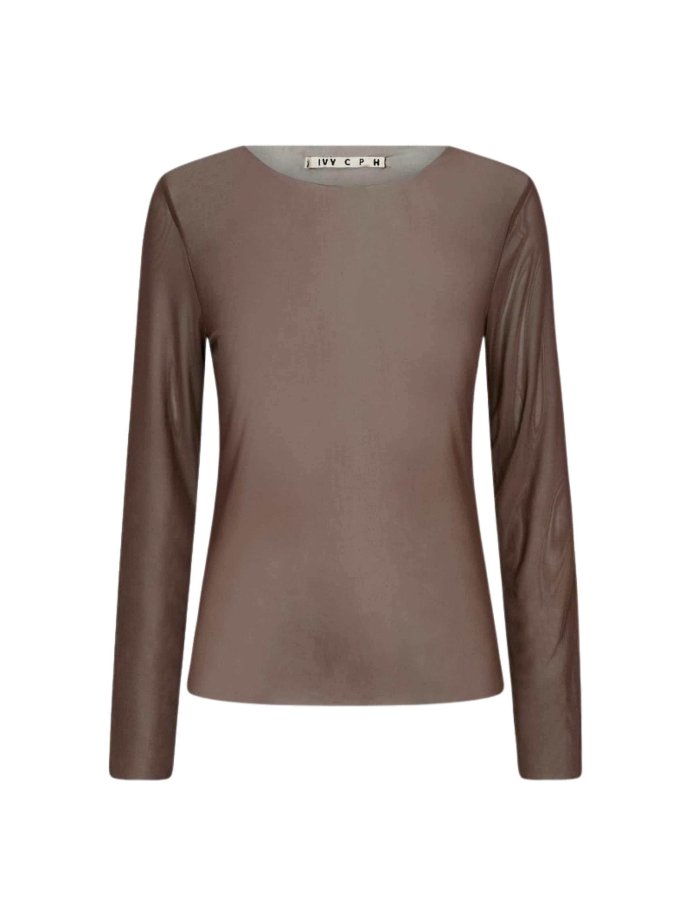 Ivy Copenhagen Shirt ' IVY-Toulle ' in Braun: Vorderseite