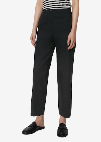 Marc O'Polo Tapered Chino Pants 'RIMKA' in Black: front