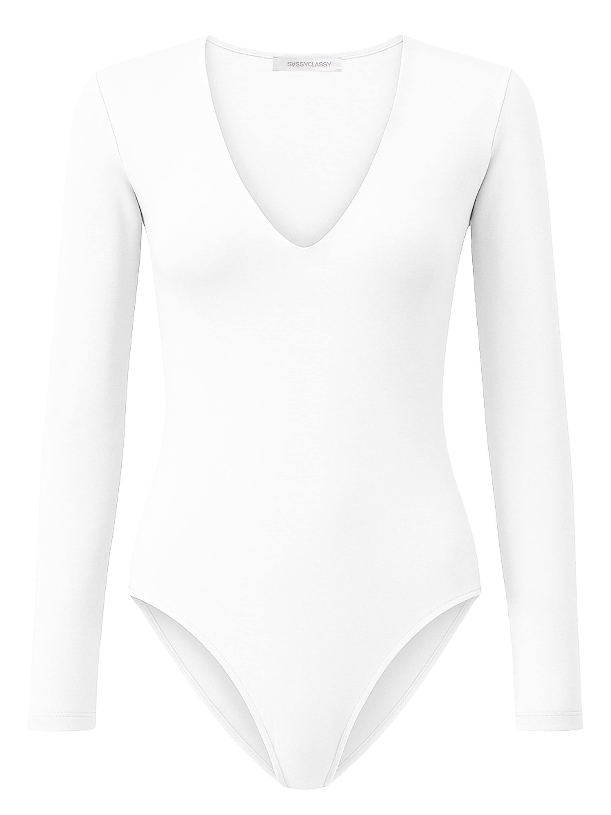 SASSYCLASSY Shirtbody‌‌‌‌‌‌‌‌‌‌ in Weiß: Vorderseite