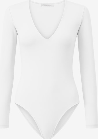 SASSYCLASSY Shirtbody in Weiß: Vorderseite