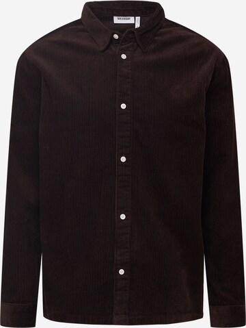 WEEKDAY Regular fit Button Up Shirt in Brown: front